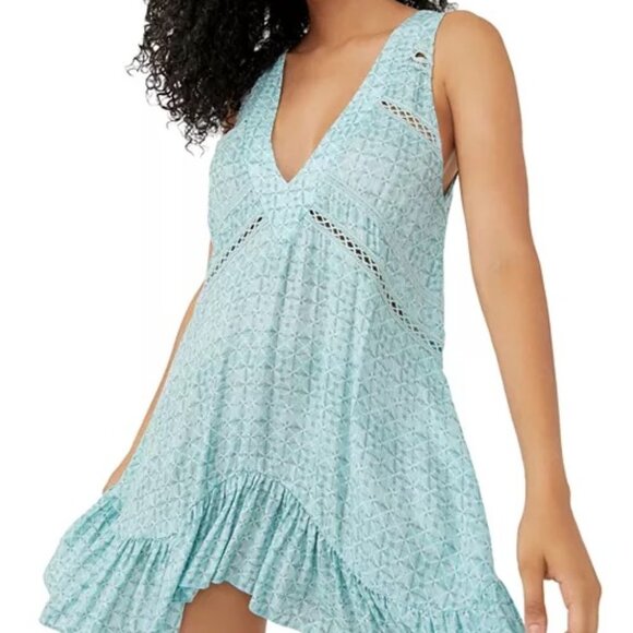 Free People Let It Happen Mini Dress Sz S - Picture 1 of 12